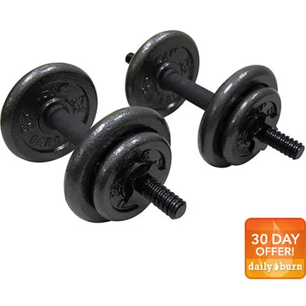 Barbell 40 Lb. Adjustable Cast Iron Dumbbell Set Gym Weight  Weights for Men  Gym Weights  Strength Training