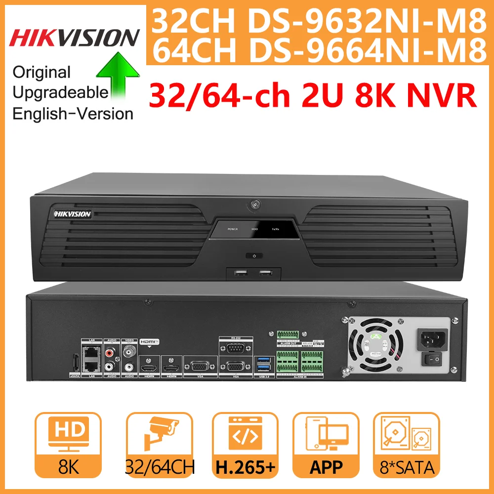 

Hikvision 32/64-канальный сетевой видеорегистратор DS-9632NI-M8 / DS-9664NI-M8