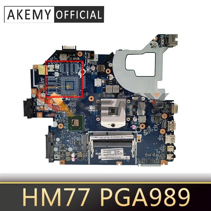 

AKEMY For Acer E1-571 V3-571 Laptop Motherboard NBC0A11001 Q5WV1 LA-7912P HM77 PGA989 DDR3 100% Tested