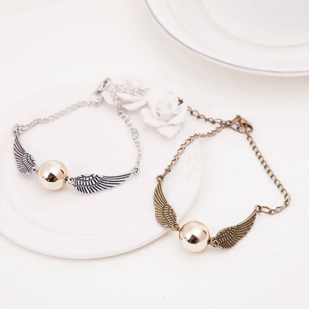 

Женский винтажный браслет с искусственным жемчугом и крыльями ангела