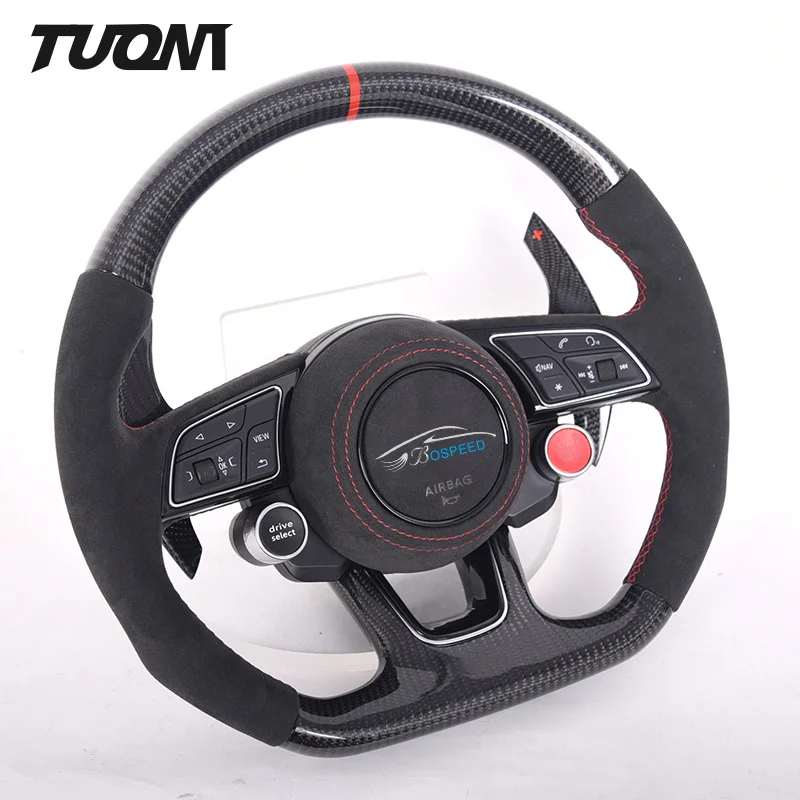 Подходит для Audi A3 8P A4 B9 A6 C7 A5 Q3 Q7 S3 8V S5 Rs3 Rs5 TTS 8J MK3 R8 SQ5 Автомобильный руль с