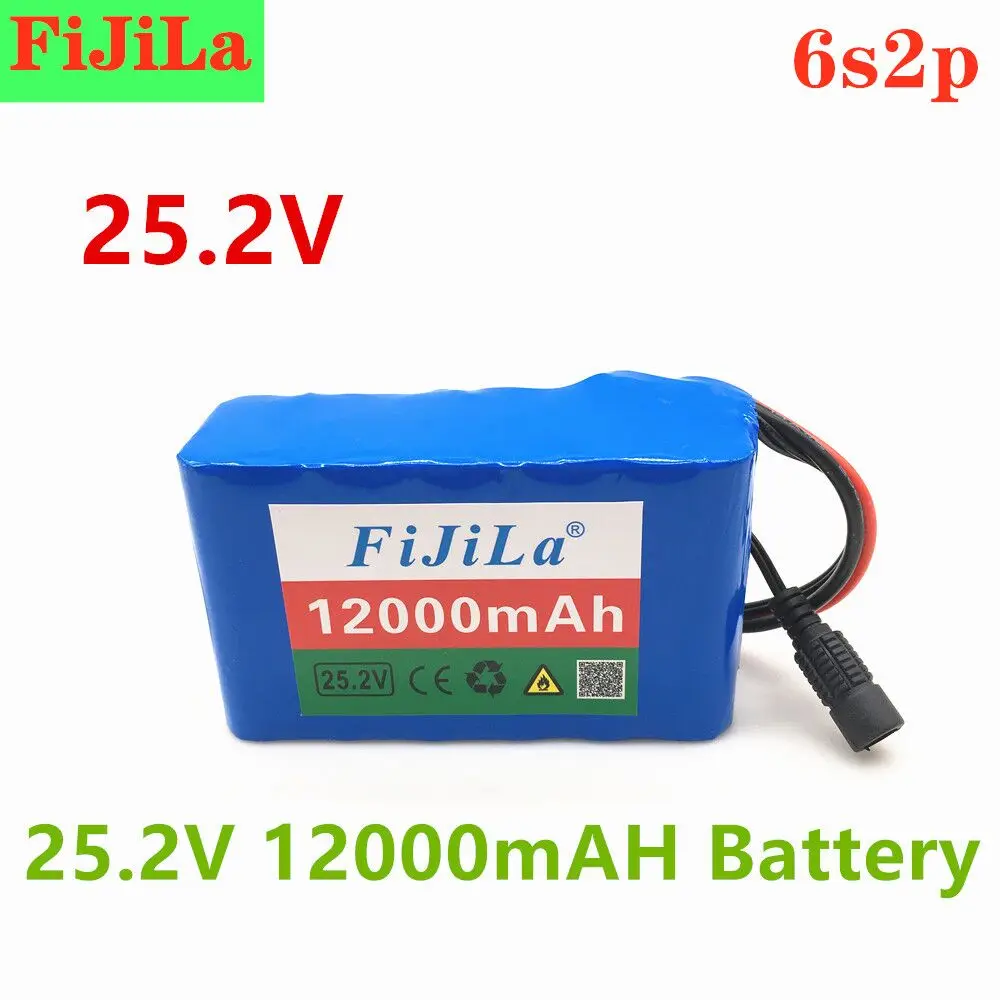 

6s2p 24V 12000mAh 18650 to комплект литий-ионный батарей 25,2 v 12000mAh литиевая батарея для электрического велосипеда с BMS