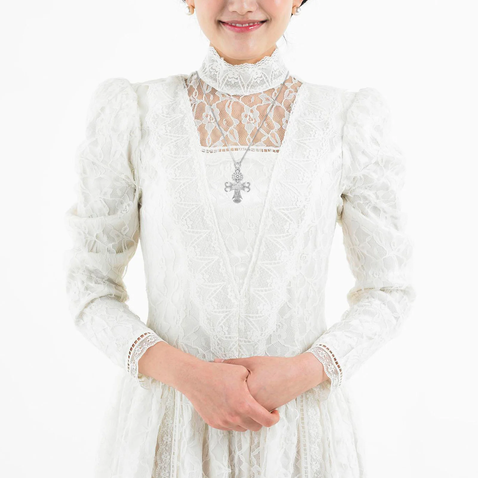 

25 Pcs Cross Pendant DIY Accessories Charm Necklace Charms Jesus Jewelry Pendants