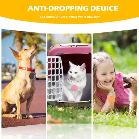 Мини Bluetooth GPS-трекер, товары для домашних животных, брелок, кошелек, ошейник, устройства слежения, аксессуары, кошка, собака, антибликовый локатор