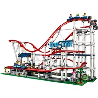 fit 10261 4619pcs roller city amusement park coaster technical friends building blocks bricks toys kids christmas gift 15039