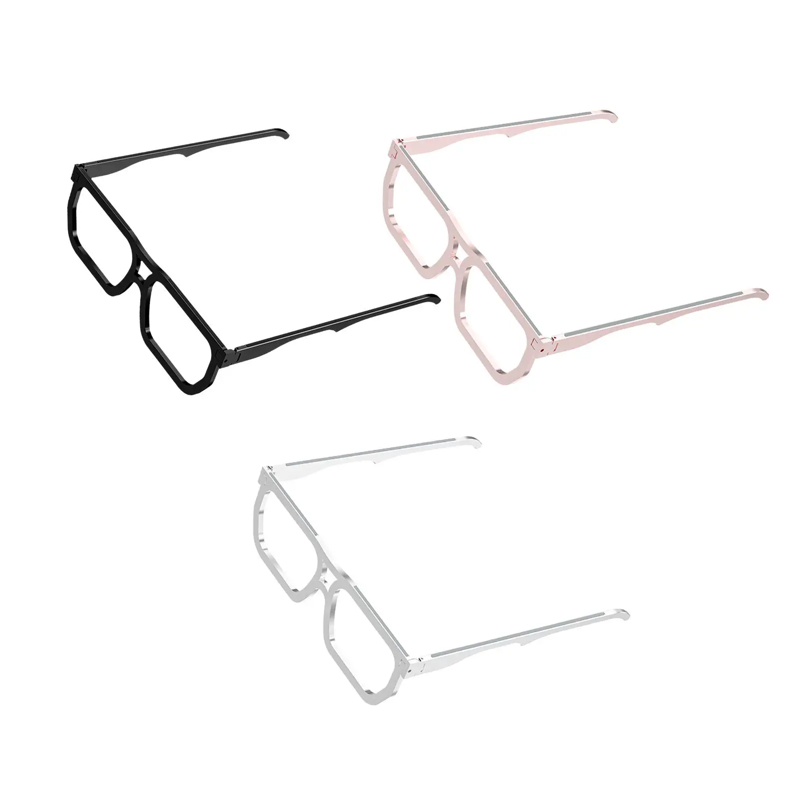 

Portable Laptop Stand Folding Aluminum Alloy Creative Lightweight Support Glasses Shape for Monitor Desk Travel Outdoor Books