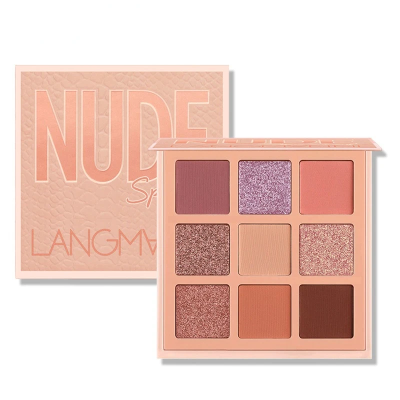 

9 Colors Matte Eyeshadow Palette Eye Makeup Shimmer Nude Long Lasting Waterproof Non-Flying Powder Pallete Makeup Cosmetics