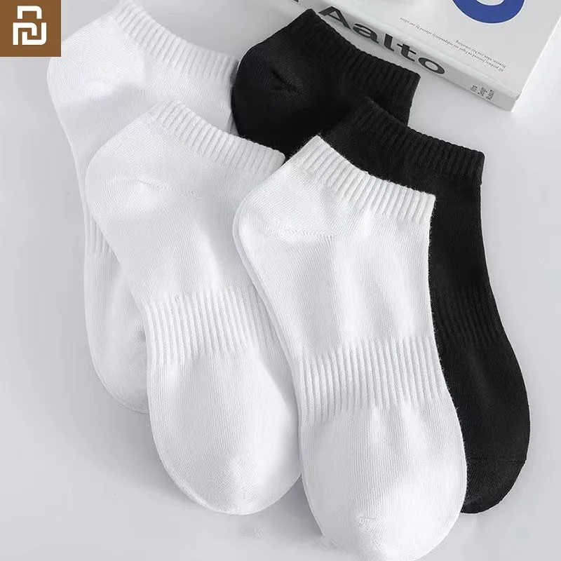 

Youpin High Quality Summer Solid Color Socks Sweat-absorbent Breathable Deodorant Short Tube Socks Cotton Socks