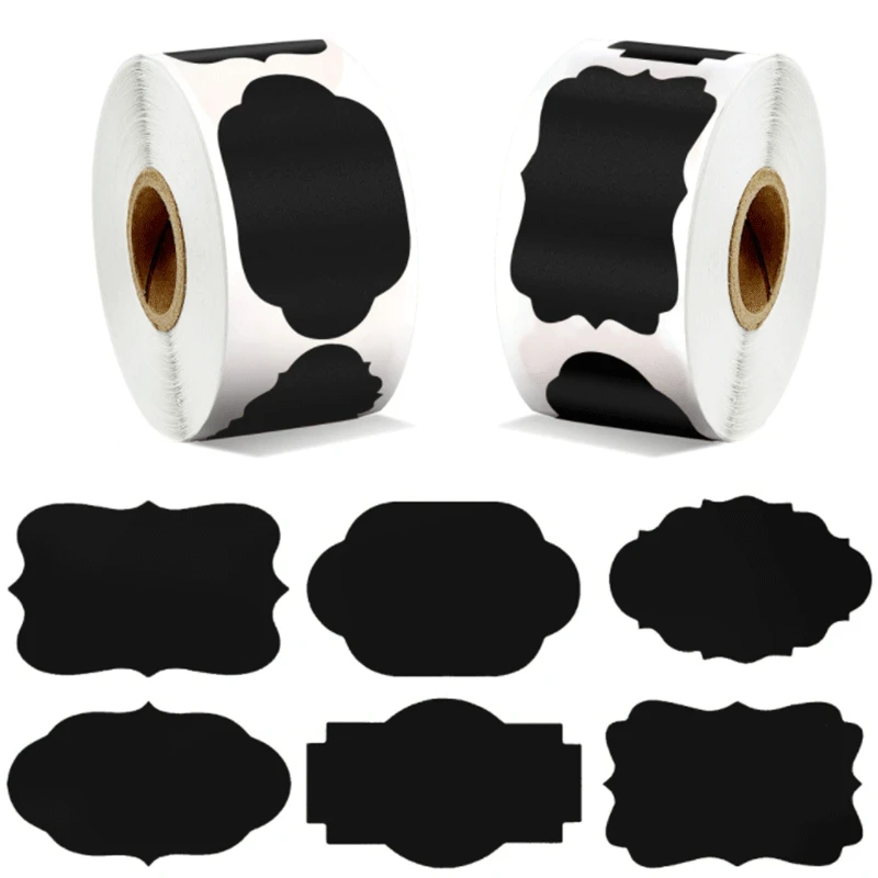 

300PCS/roll Removable Waterproof Oil-proof Stickers Irregular PVC Writable Labels For Food Plants DIY Supplies