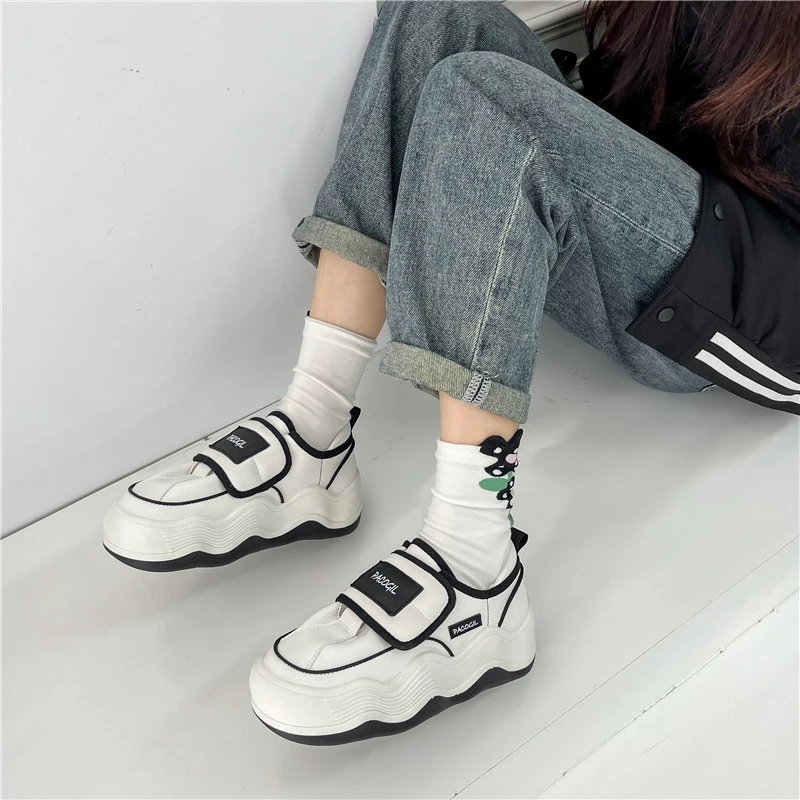 Spring New Women's Sneakers Casual Fashion Ladies Vulcanized Shoes Cute Platform Shoes Simple Classic Design Women's Shoes