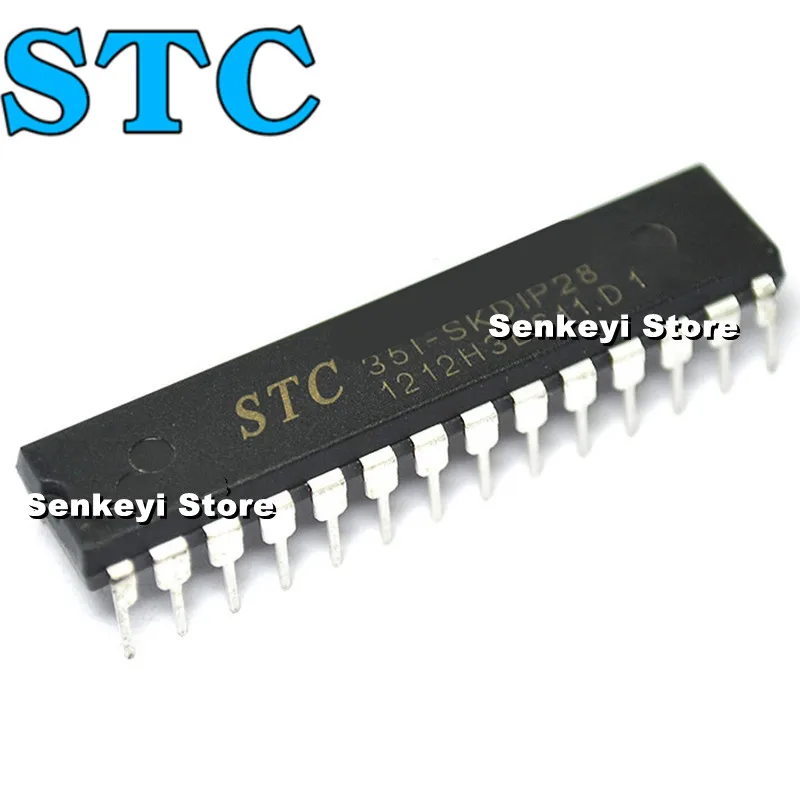 

New original STC microcontroller chip STC15F204EA-35I-DIP28 straight plug