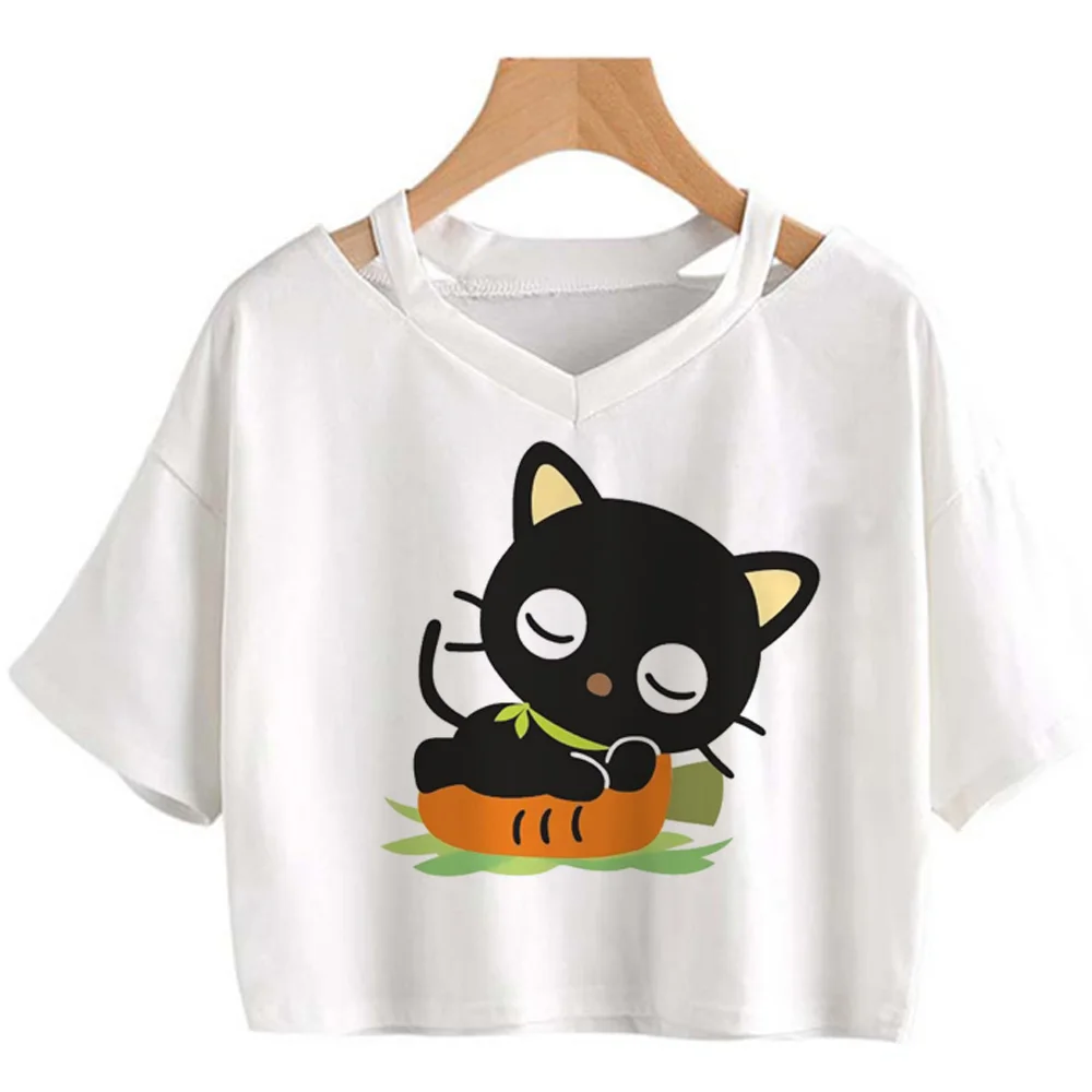 Футболки Chococat женская уличная одежда футболка для манги дизайнерская девушек в