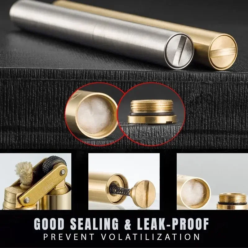 Зажигалка Nunchakus для мужчин Женский Рождественский подарок зеркальная латунная