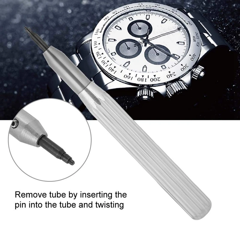Watch Crown Tube Insert Remover Tool With 4 Pins For Tudor / Rolex Repair Parts Tools Kit Watchmaker