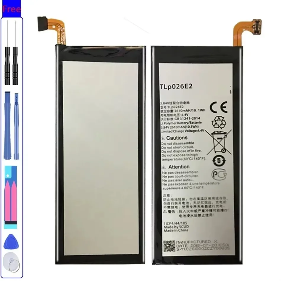 Аккумулятор мобильного телефона ALCATEL ONE TOUCH Idol 4 6055K TLp026E2 OT-6055 6055B 6055H 6055U 6055Y 2610 мАч