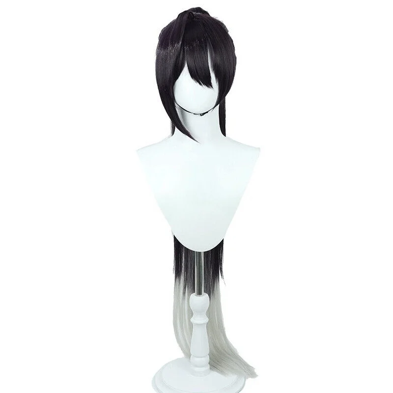 Парики для косплея Nikke богиня победы Sin 100 см черные смешанные серые синтетические