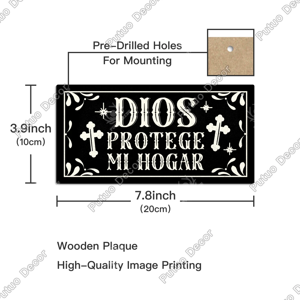 Putuo Decor-испанская деревянная вывеска подвесная табличка настенное искусство