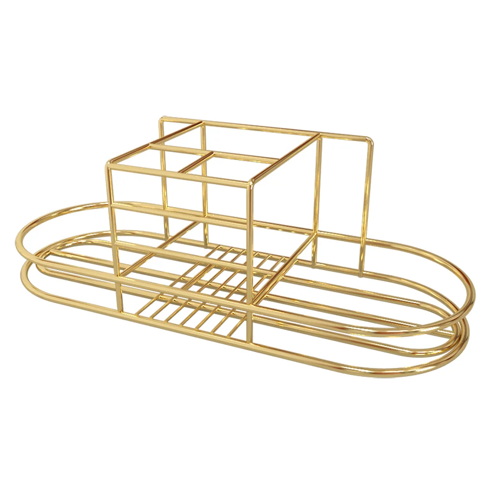 

Holder Stand Toothpaste Metal Brush Rack Standing Display Dispenser Setsbathroom Caddyorganizer Storage Mounted Wall Container