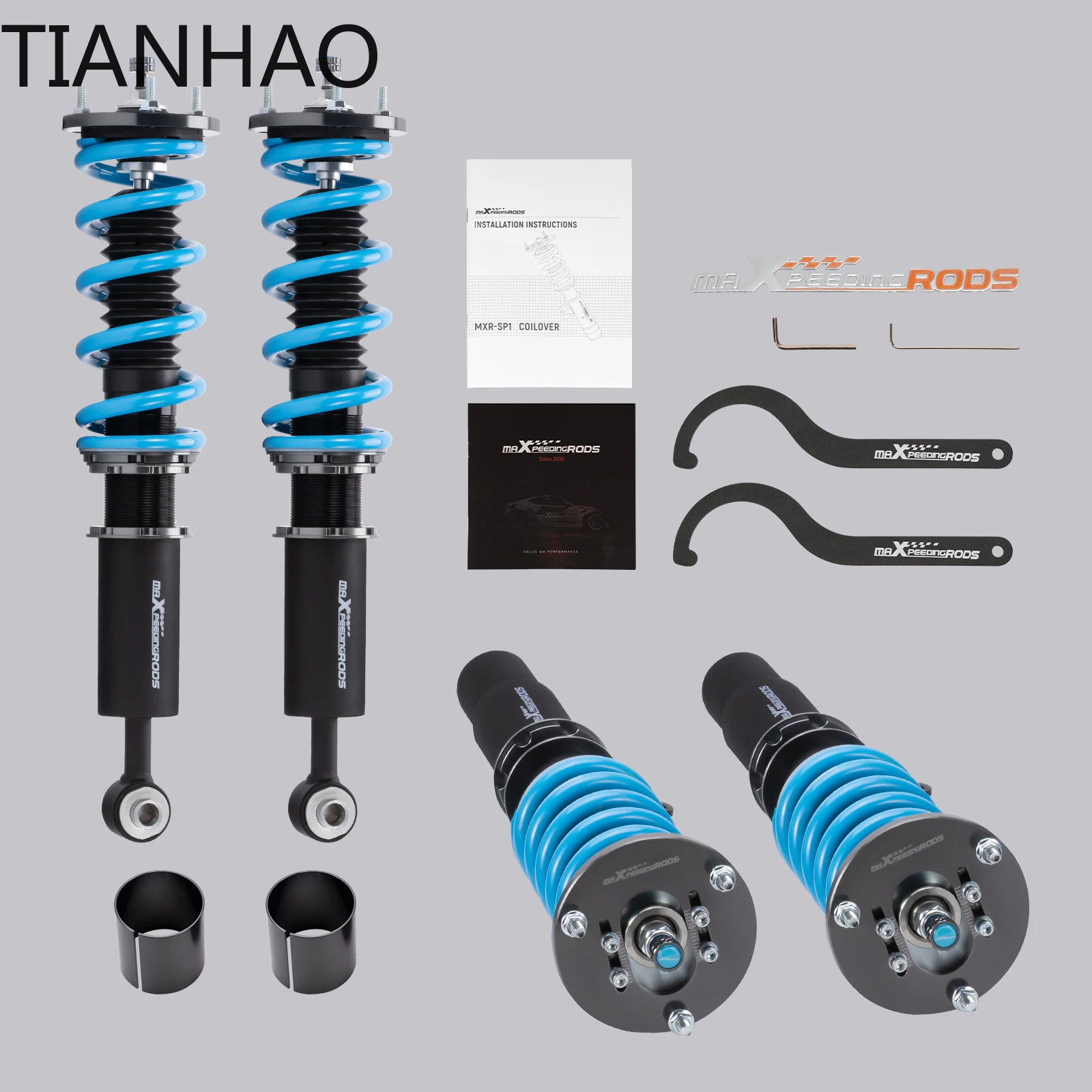 Фото MaXpeedingrods Coilover для BMW 5 E39 1995-2003 RWD Notchback, 24-ходовой комплект регулируемой подвески демпфера, ts №4