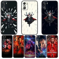 doctor strange marvel for xiaomi redmi note 10s 10 9t 9s 9 8t 8 7s 7 6 5a 5 pro max soft black phone case
