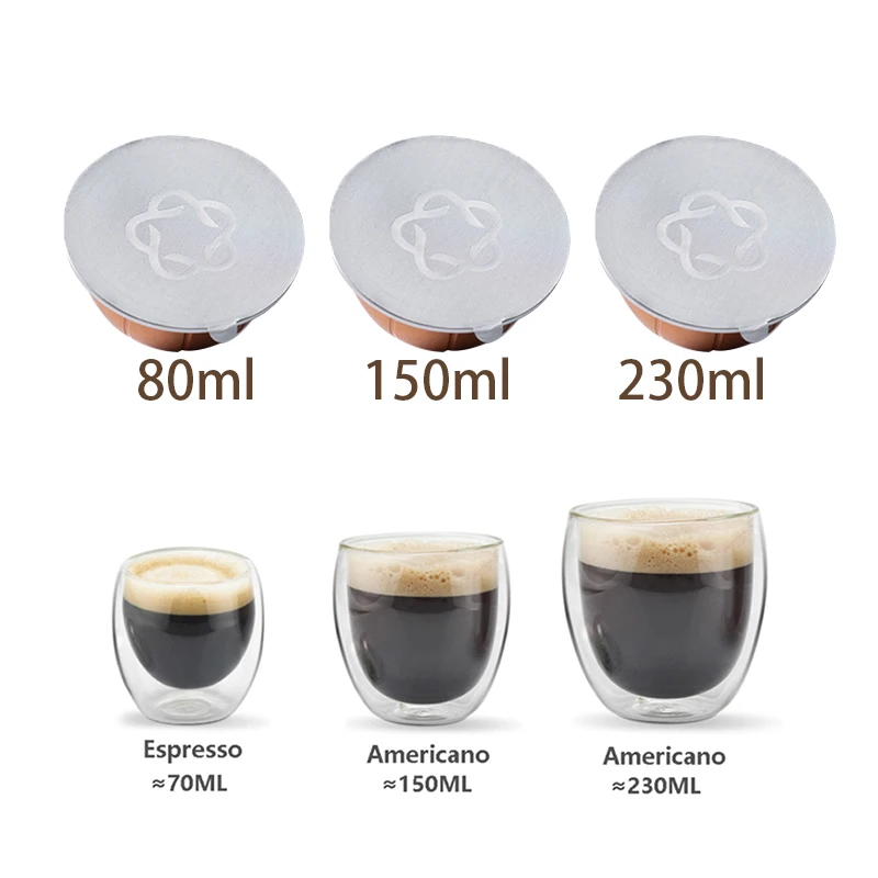 

Coffee Sticker Sealed Filter Refilled Disposable Capsule Foil Vertoo/vertuoline Coffee Cover Aluminum Pod Foil Nespresso Cover