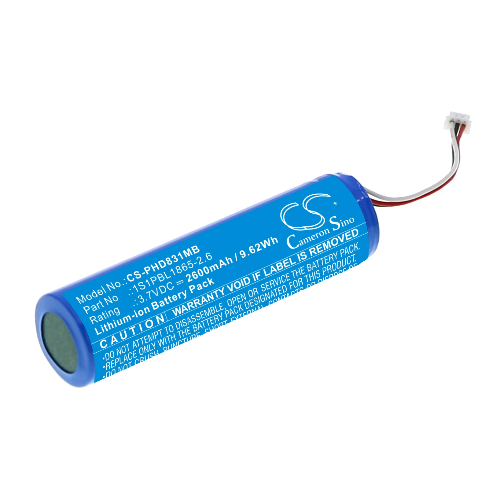 

CS 2600mAh Battery For Philips 1S1PBL1865-2.6 Avent SCD831 ,831/26 ,833,833/26,835