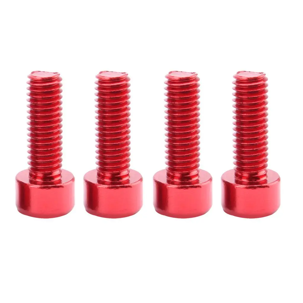 

12PC Bike Water Bottle Cage Holder Bolts Screws Hex Socket Screws Accs Red