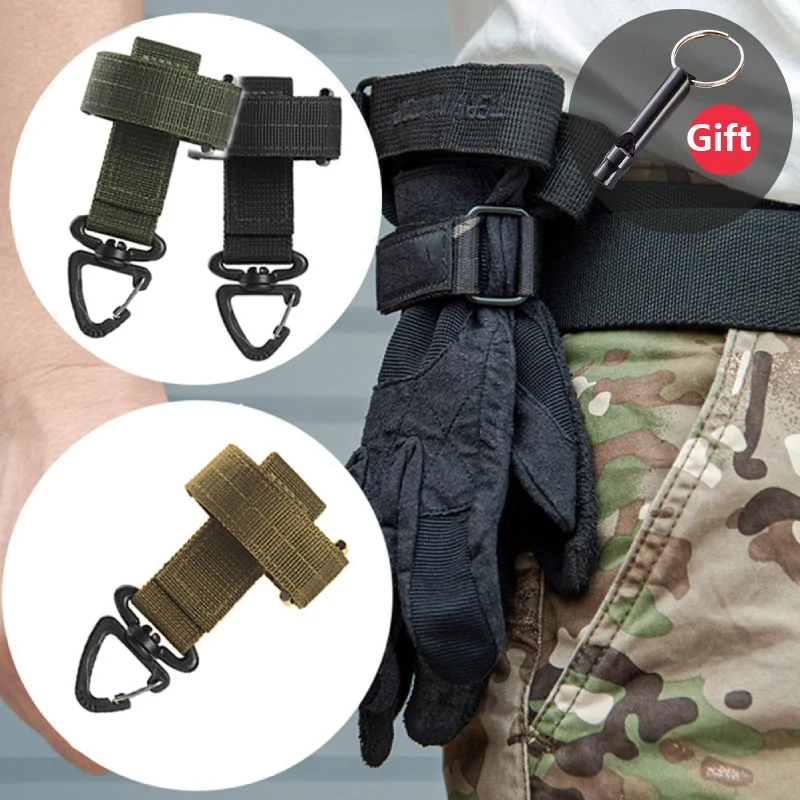 

Multi-purpose Nylon Gloves Hook outdoor tactical gloves climbing rope anti-lost camping buckle Outdoor Camping Hiking