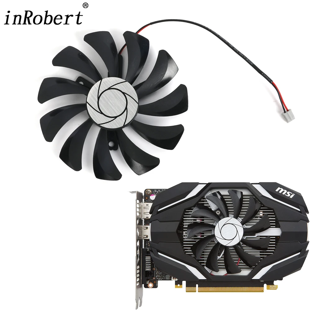 

New 85mm HA9010H12F-Z Cooler Fan Replacement For MSI Geforce GTX 1050Ti 4G OC GTX1050 2G Graphics Video Card Cooling Fans 2pin