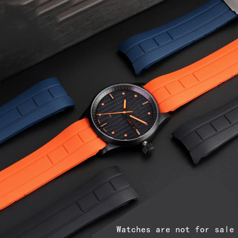 22mm 23mm Rubber Strap Diving Waterproof Silicone Watchband Men Replacement Bracelet Watch Band For Mido m005 M005430a