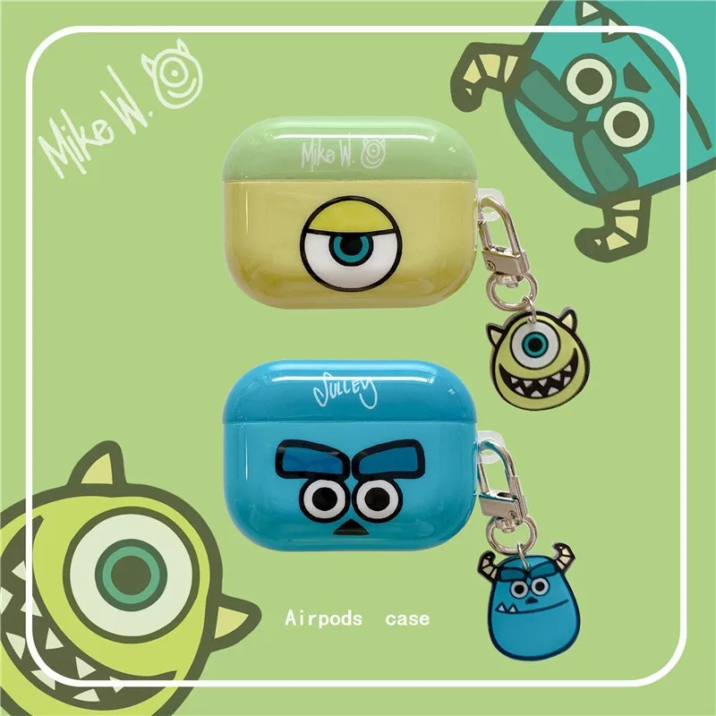 

Cartoon Blue Green Eyes Monsters Apple AirPods 2 Case Cover AirPods Pro Case IPhone Earphone Accessories Air Pod Case