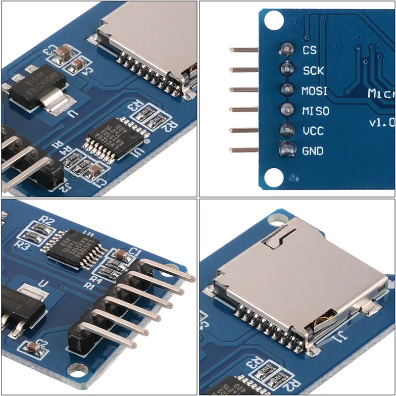 3X Micro-SD SDHC Shield TF Card защитный модуль памяти 6 Pin SPI для Arduino |
