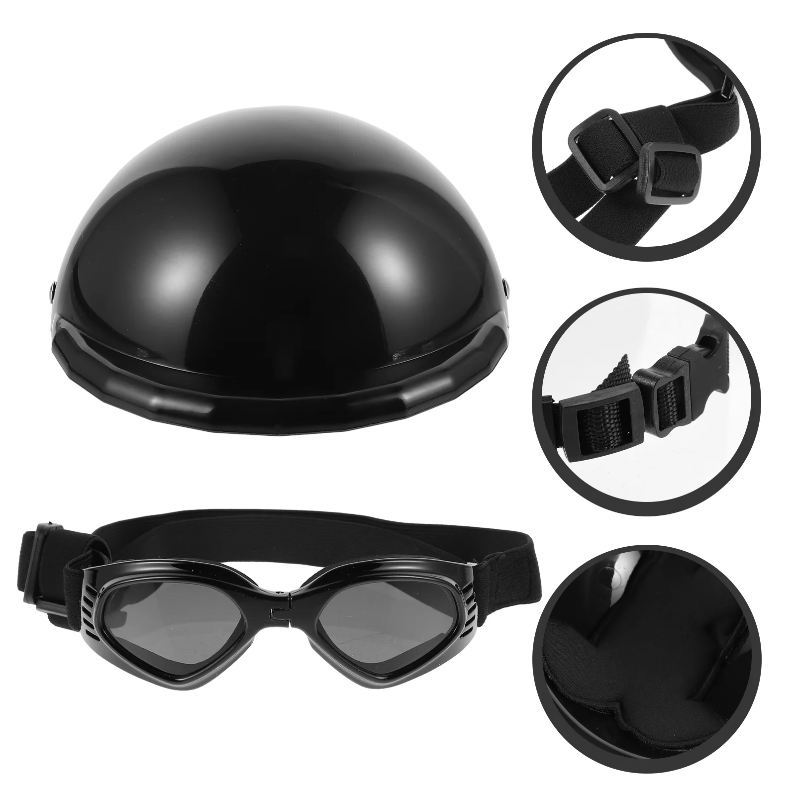 

1 Set Pet Plastic Helmet Protective Dog Cat Safety Hat Adjustable Pet Hat Prop
