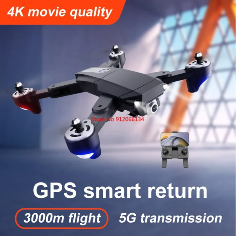 

6K HD Dual Camera GPS Drone GPS Optical Flow Aerial Photography Foldable RC Quadcopter Professional GPS Position Drone Boy Gift