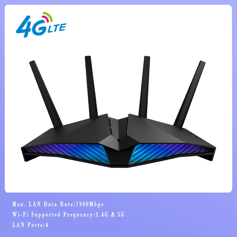

For ASUS RT-AX82U AX5400 Dual Band LTE WiFi 6 Gaming Router 5400Mbps StreamingAcceleration Mesh MU-MIMO, Mobile Boost