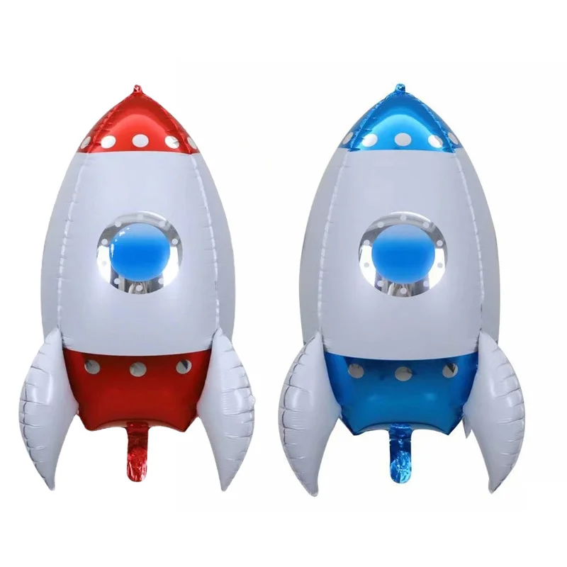 

4D Rocket balloon three dimensional toy balloon cartoon rocket floating balloon baby shower birthday party decoration balloon