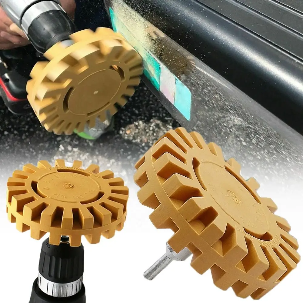 

Drill Adapter Smooth Power 4Inch 100mm Car Eraser Wheel Rubber Degumming Disc Paint Removal Gear Shape Pinstripe