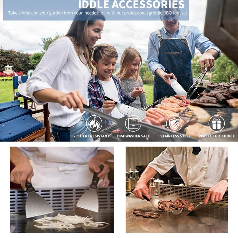 Акция! 2 шт. скребок для барбекю с плоским верхом |