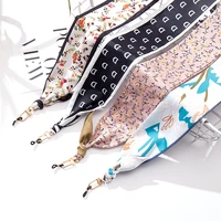 fashion seagull flower silk scarf glasses chain lanyard printing glamour mask chain neck strap sunglasses accessories