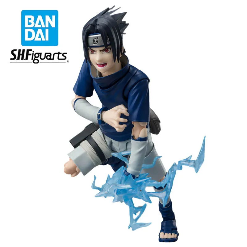 

Bandai Anime Naruto Original SHFiguarts Youth Uchiha Sasuke 10CM Action Figure In Stock Collection Model Boxed Toys