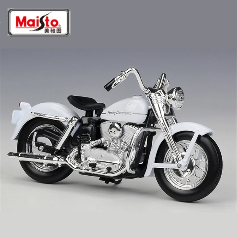 Модель мотоцикла Maisto 1:18 Harley Davidson из сплава 1952 K модель с высокой имитацией литая
