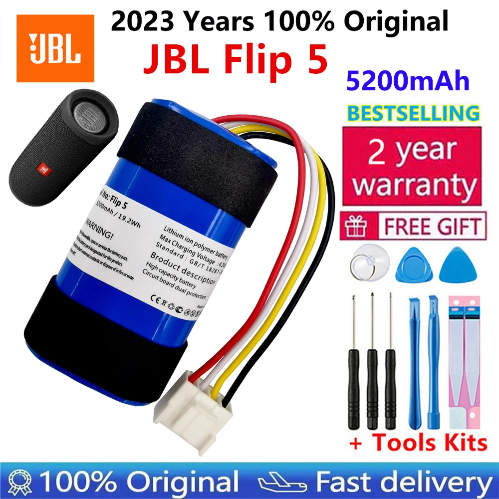 

100% Original Player Replacement Battery 4.2v/5200mAh For JBL Flip 5 Flip5 JBLFLIP5 JBLFLIP5 Loudspeaker Speaker Battery Bateria
