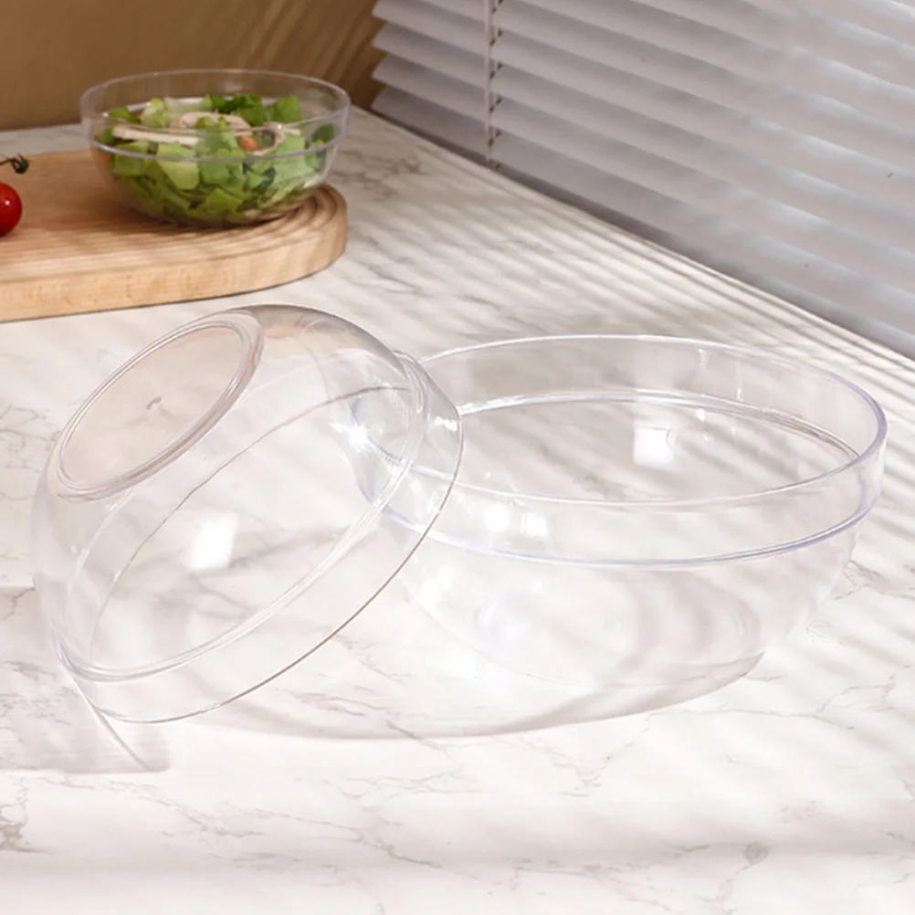 

Transparent Salad Bowl Supply Mixing Noodle Daily Use Household Food Supplies Multi-function Serving Fruit