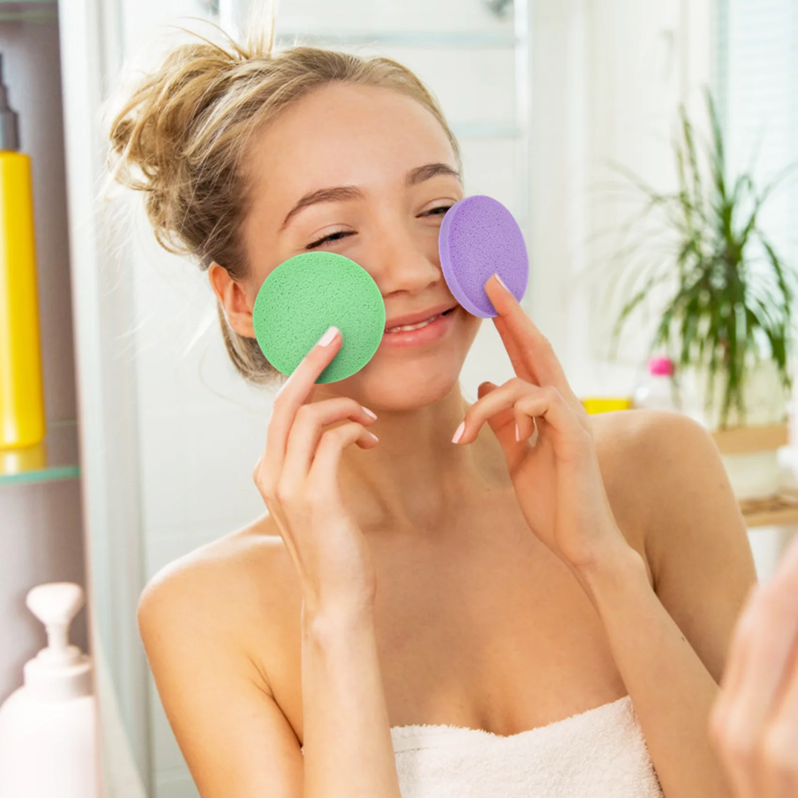 120 шт. Esponjas Comprimidas Faciales Sponge Сжатые губки для мытья массажа лица