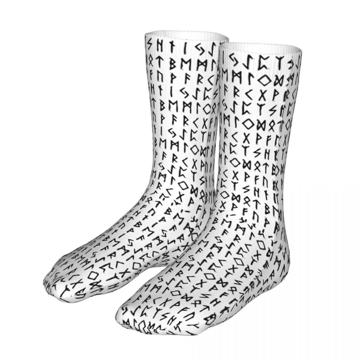 

Men Sports Elder Futhark Viking Runes Chalkboard Socks Cotton Compression Norse Mythology Woman Sock