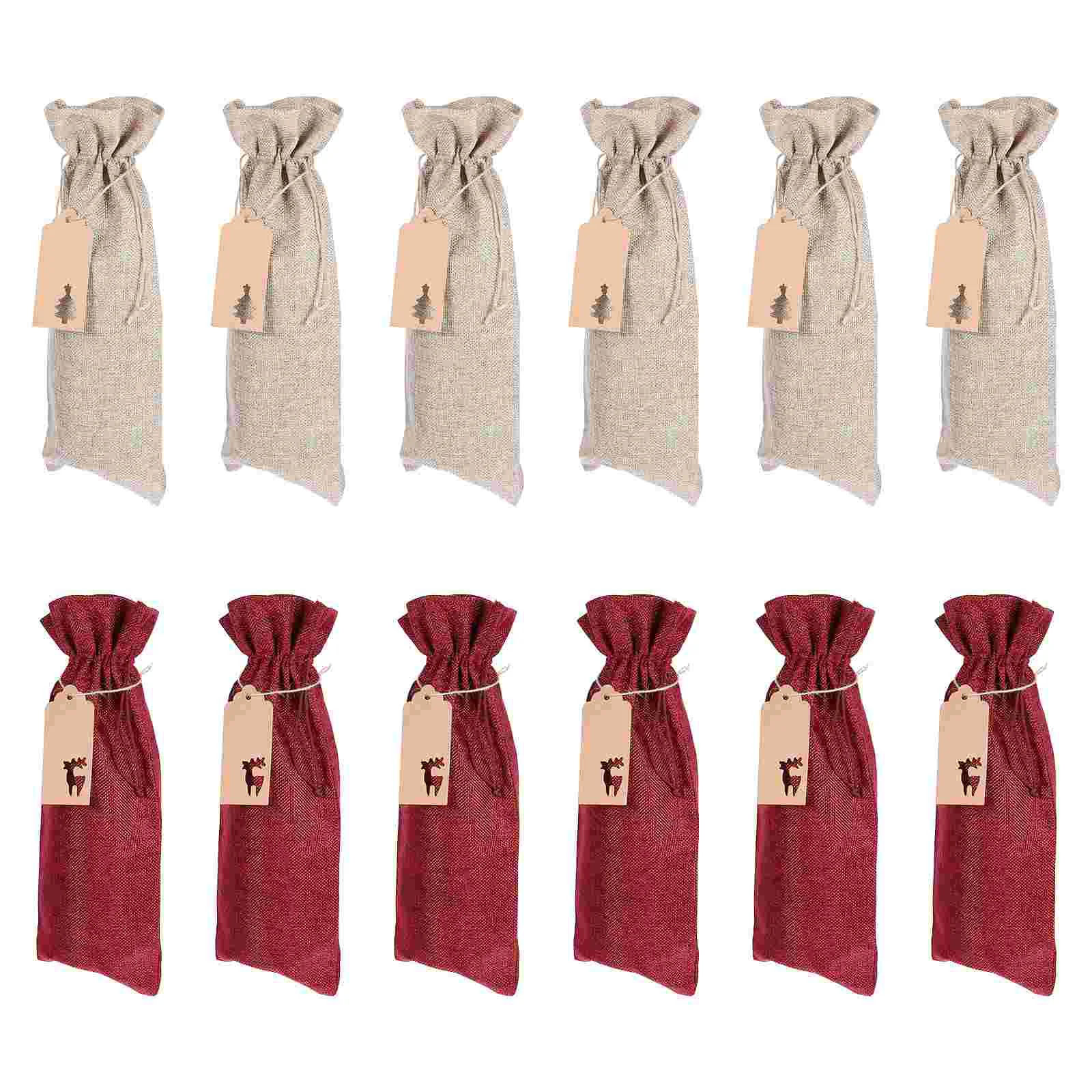 1 комплект льняные сумки красивые праздничные чехлы для украшения