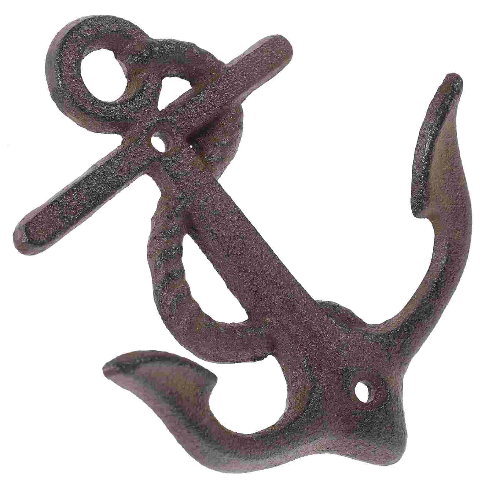 

Home Hanging Hook Wrought Iron Decorate Décor Wall Hooks Heavy Duty Cast Rustic Key Hanger