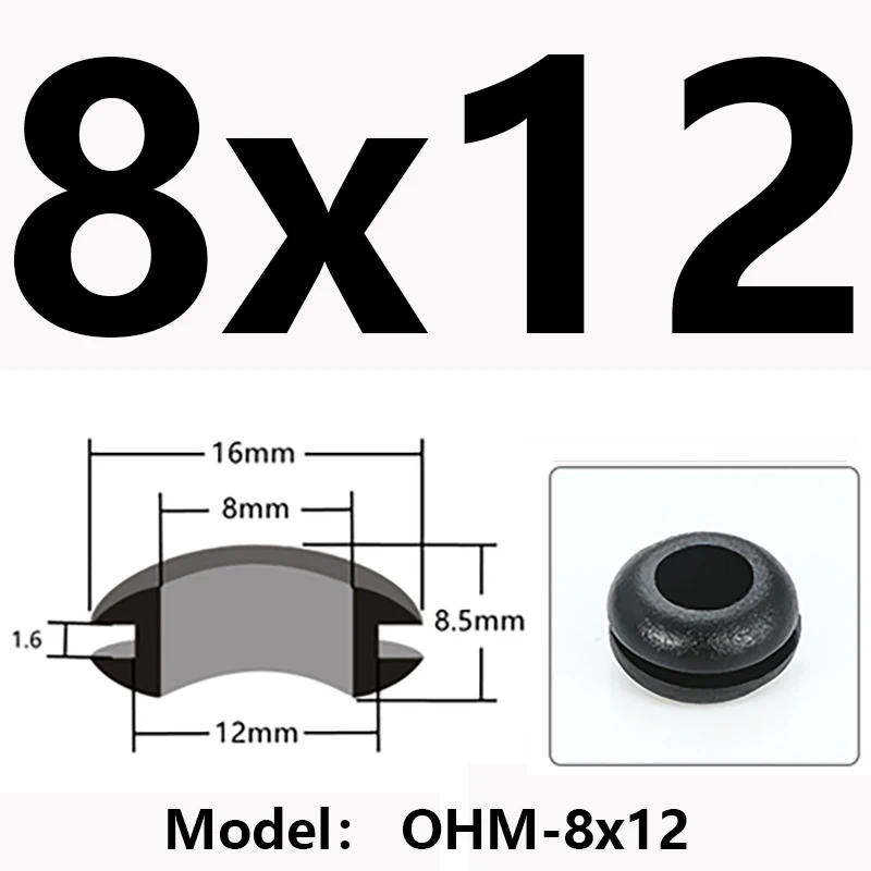 

Резиновая Защитная двухсторонняя Защитная катушка для провода, нарезка резьбы, черная Пряжка, втулка, кольцо, уплотнительная крышка