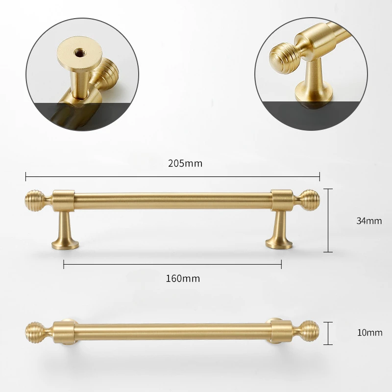 Ручки для мебели из латуни