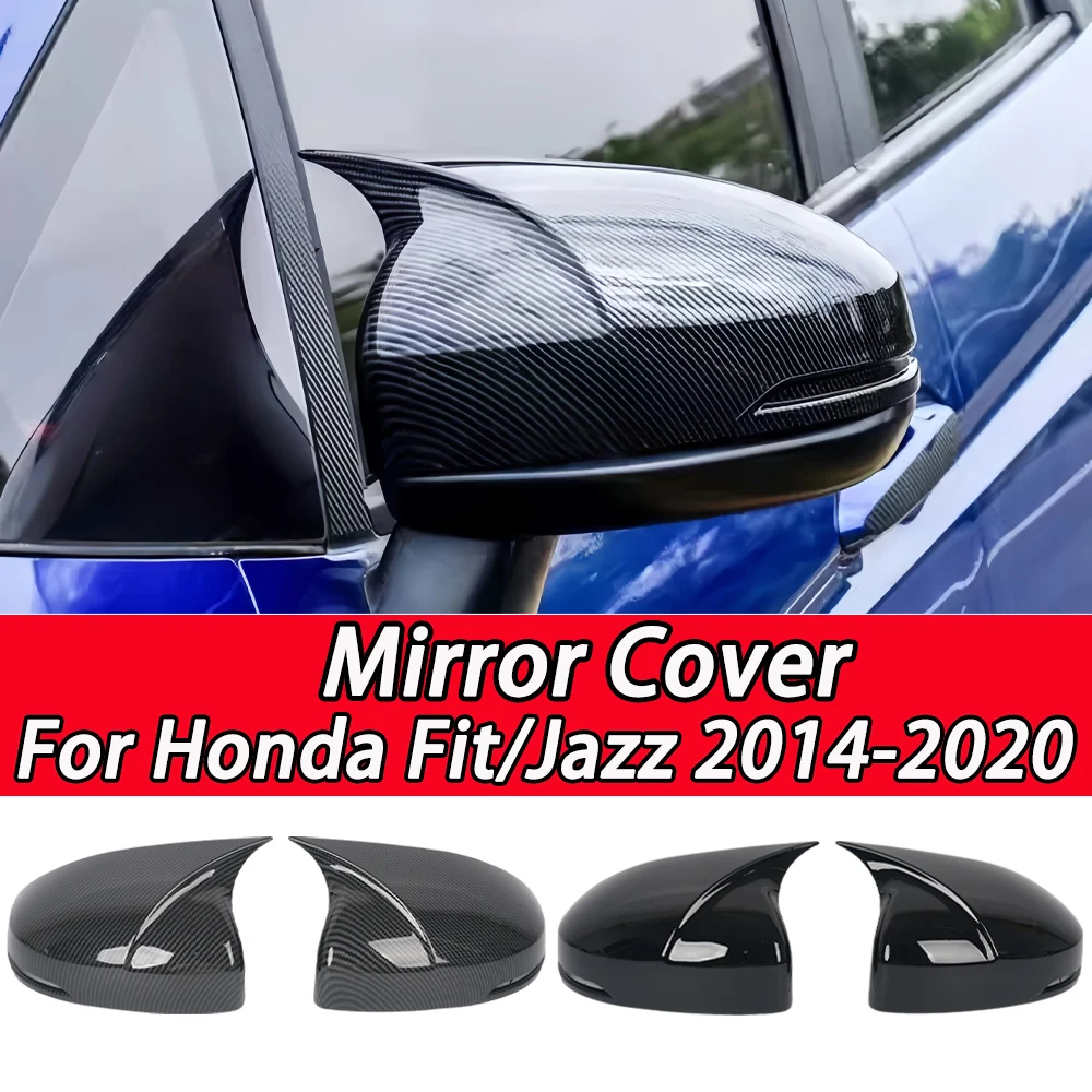 Фото Для Honda Fit Jazz 2014-2020 (2015, 2016, 2017, 2018, 2019) — Аксессуары для автомобиля: накладки на зеркала заднего вида, корпуса зеркал заднего вида №2